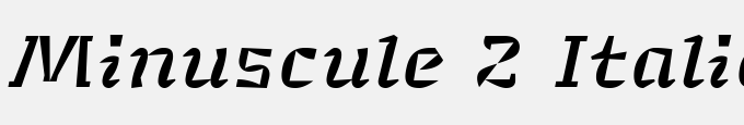 Minuscule 2 Italic